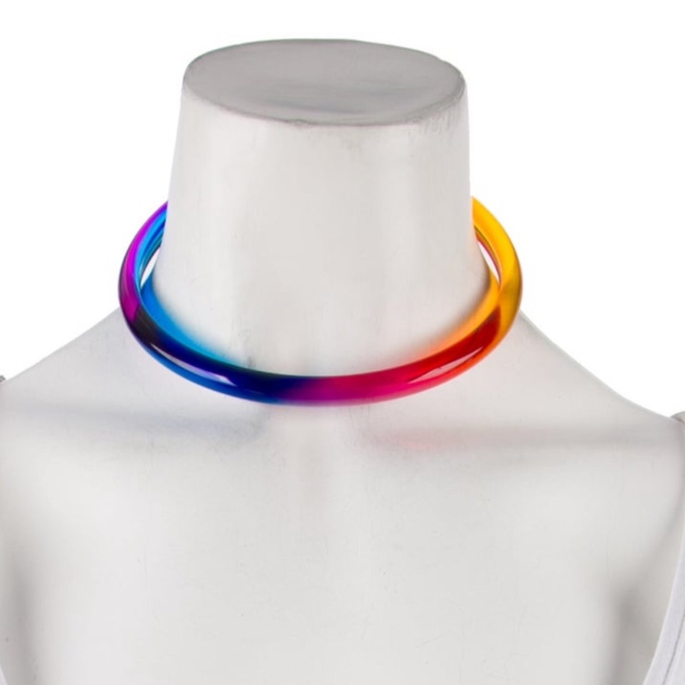 Isabel Marant Vibrant Resin Choker Necklace - Picture 3 of 3